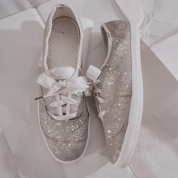 Kate Spade Keds Shimmery Light Gold Keds- Limited Edition 8.5US - Picture 2 of 16